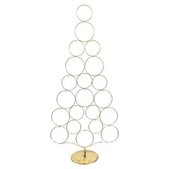 Metal Christmas Tree Hanging Ornament Rack, 42-Inch - Gold
