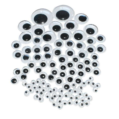 Craft Googly Eyes, Assorted Sizes, 112-Piece