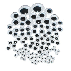 Craft Googly Eyes, Assorted Sizes, 112-Piece