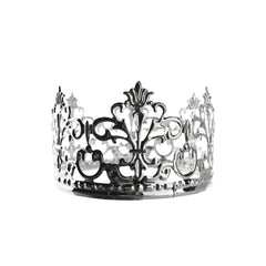 Royal Flourished Pattern Metal Crown, 3-7/8-Inch