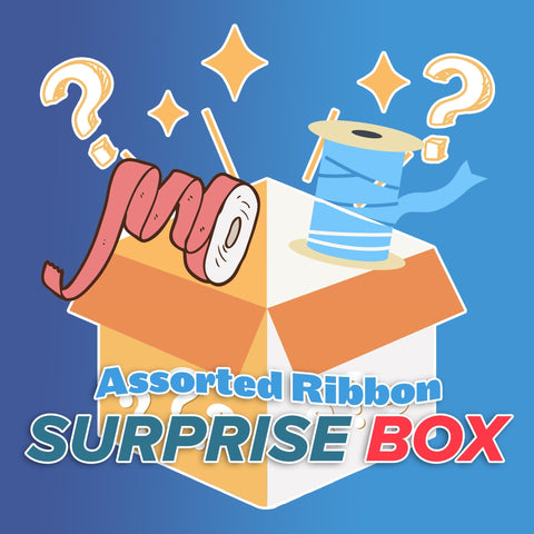 Assorted Craft Ribbon Surprise Mystery Box - Medium