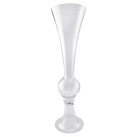 Reversible Latour Trumpet Vase, 20-Inch x 6-Inch - Clear