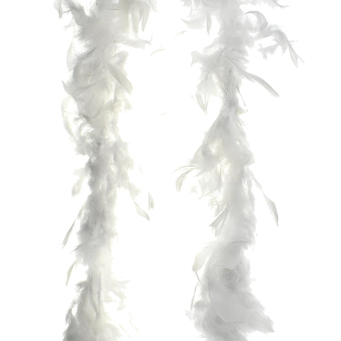 Faux Marabou Feather Boa, 1-5/12-Ounce, 6-Feet - White