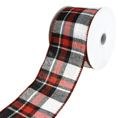 Christmas Cheshire Plaid Wired Ribbon, 10-yard