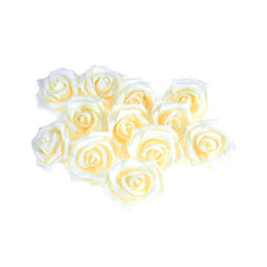 Foam Roses Flower Head Embellishment, 1-1/2-Inch, 12-Piece