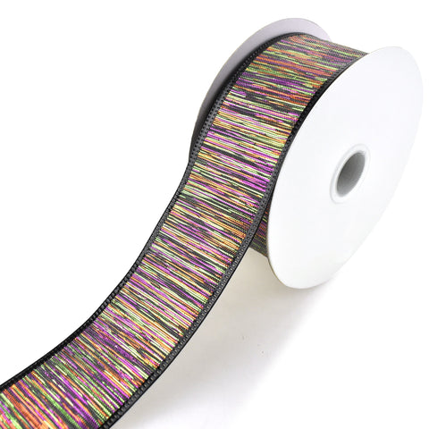 Halloween Metallic Ombre Wired Ribbon, 1-1/2-Inch, 10-Yard