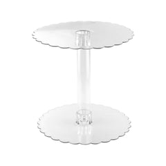 Acrylic Cake Stand, 12-Inch, 6-Count - Clear