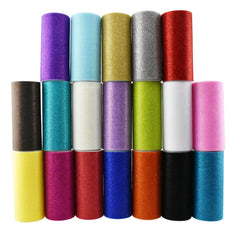 Sparkling Glitter Tulle Fabric Roll, 25-Yard x 6-Inch