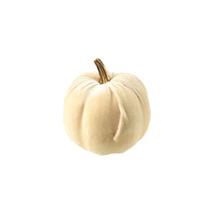 Velvet Pumpkin Centerpiece Decoration, 3-1/2-Inch