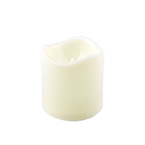 LED Plastic Flickering Flame Candle, 3-Inch