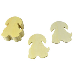 DIY Dog Silhouette Craft Wood Shapes, 3-1/8-Inch, 12-Count