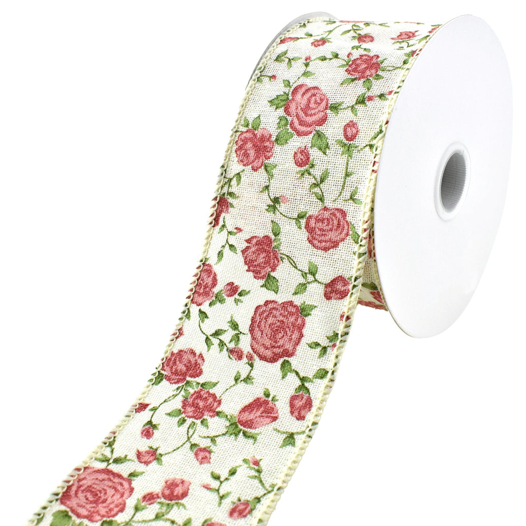 Springtime Splendor Wired Ribbon, 2-1/2-Inch, 10-Yard