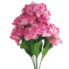 Artificial Silk Hydrangea Bouquet Flowers, 22-Inch