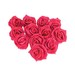 Foam Roses Flower Head Embellishment, 1-1/2-Inch, 12-Piece