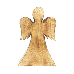 Christmas Angel Wooden Stand, Natural